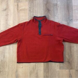 Vintage 90s Eastern Mountain Sports (EMS) Snap Fleece | Made in USA